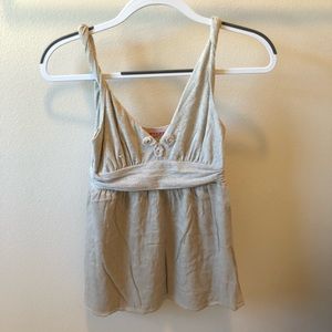 velvet shimmer tank top